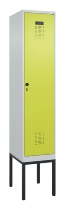 C+P Spind Evolo PLUS 0490307-32 mit Gestell 3 Abt.je 400mm Drehriegel (HxBxT) 2120x1200x815mm 7035/2004