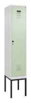 C+P Spind Evolo PLUS 0490307-32 mit Gestell 3 Abt.je 400mm Drehriegel (HxBxT) 2120x1200x815mm 7035/2004