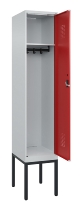C+P Spind Evolo PLUS 0490307-32 mit Gestell 3 Abt.je 400mm Drehriegel (HxBxT) 2120x1200x815mm 7035/2004