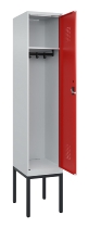 C+P Spind Evolo PLUS 0490307-32 mit Gestell 3 Abt.je 400mm Drehriegel (HxBxT) 2120x1200x815mm 7035/2004