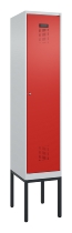 C+P Spind Evolo PLUS 0490307-32 mit Gestell 3 Abt.je 400mm Drehriegel (HxBxT) 2120x1200x815mm 7035/2004