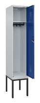C+P Spind Evolo PLUS 0490307-32 mit Gestell 3 Abt.je 400mm Drehriegel (HxBxT) 2120x1200x815mm 7035/2004