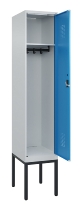 C+P Spind Evolo PLUS 0490307-32 mit Gestell 3 Abt.je 400mm Drehriegel (HxBxT) 2120x1200x815mm 7035/2004