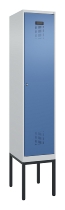 C+P Spind Evolo PLUS 0490307-32 mit Gestell 3 Abt.je 400mm Drehriegel (HxBxT) 2120x1200x815mm 7035/2004