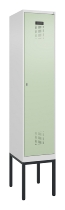 C+P Spind Evolo PLUS 0490307-32 mit Gestell 3 Abt.je 400mm Drehriegel (HxBxT) 2120x1200x815mm 7035/2004