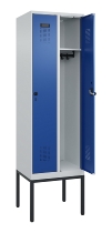 C+P Spind Evolo PLUS 0490307-32 mit Gestell 3 Abt.je 400mm Drehriegel (HxBxT) 2120x1200x815mm 7035/2004