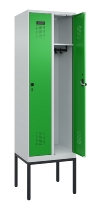C+P Spind Evolo PLUS 0490307-32 mit Gestell 3 Abt.je 400mm Drehriegel (HxBxT) 2120x1200x815mm 7035/2004