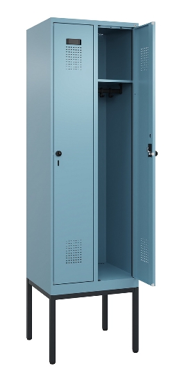 C+P Spind Evolo PLUS 0490307-40 mit Gestell 4 Abt.je 300mm Drehriegel (HxBxT) 2120x1200x815mm 0010/0010