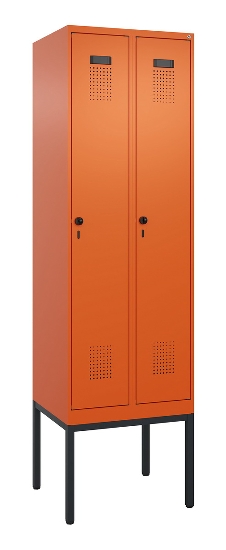 C+P Spind Evolo PLUS 0490307-40 mit Gestell 4 Abt.je 300mm Drehriegel (HxBxT) 2120x1200x815mm 0010/0010