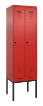 C+P Spind Evolo PLUS 0490307-40 mit Gestell 4 Abt.je 300mm Drehriegel (HxBxT) 2120x1200x815mm 0010/0010