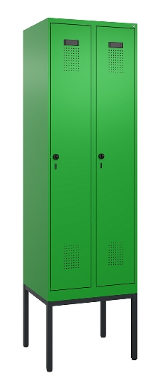 C+P Spind Evolo PLUS 0490307-40 mit Gestell 4 Abt.je 300mm Drehriegel (HxBxT) 2120x1200x815mm 0010/0010