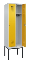 C+P Spind Evolo PLUS 0490307-32 mit Gestell 3 Abt.je 400mm Drehriegel (HxBxT) 2120x1200x815mm 7035/2004