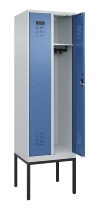 C+P Spind Evolo PLUS 0490307-32 mit Gestell 3 Abt.je 400mm Drehriegel (HxBxT) 2120x1200x815mm 7035/2004