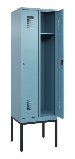 C+P Spind Evolo PLUS 0490307-40 mit Gestell 4 Abt.je 300mm Drehriegel (HxBxT) 2120x1200x815mm 0010/0010