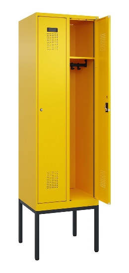 C+P Spind Evolo PLUS 0490307-40 mit Gestell 4 Abt.je 300mm Drehriegel (HxBxT) 2120x1200x815mm 0010/0010