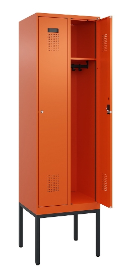 C+P Spind Evolo PLUS 0490307-40 mit Gestell 4 Abt.je 300mm Drehriegel (HxBxT) 2120x1200x815mm 0010/0010