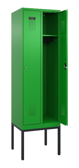 C+P Spind Evolo PLUS 0490307-40 mit Gestell 4 Abt.je 300mm Drehriegel (HxBxT) 2120x1200x815mm 0010/0010