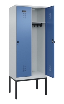 C+P Spind Evolo PLUS 0490307-32 mit Gestell 3 Abt.je 400mm Drehriegel (HxBxT) 2120x1200x815mm 7035/2004