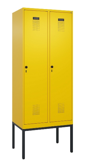 C+P Spind Evolo PLUS 0490307-40 mit Gestell 4 Abt.je 300mm Drehriegel (HxBxT) 2120x1200x815mm 0010/0010