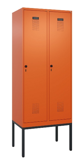 C+P Spind Evolo PLUS 0490307-40 mit Gestell 4 Abt.je 300mm Drehriegel (HxBxT) 2120x1200x815mm 0010/0010