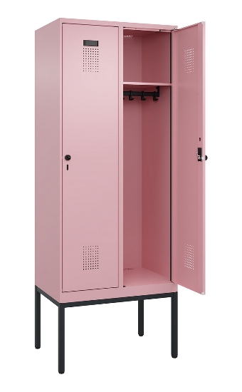 C+P Spind Evolo PLUS 0490307-40 mit Gestell 4 Abt.je 300mm Drehriegel (HxBxT) 2120x1200x815mm 0010/0010
