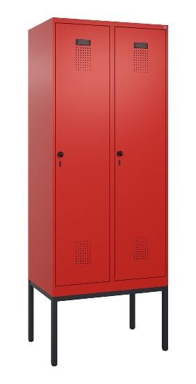 C+P Spind Evolo PLUS 0490307-40 mit Gestell 4 Abt.je 300mm Drehriegel (HxBxT) 2120x1200x815mm 0010/0010