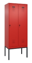 C+P Spind Evolo PLUS 0490307-40 mit Gestell 4 Abt.je 300mm Drehriegel (HxBxT) 2120x1200x815mm 0010/0010