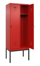 C+P Spind Evolo PLUS 0490307-40 mit Gestell 4 Abt.je 300mm Drehriegel (HxBxT) 2120x1200x815mm 0010/0010