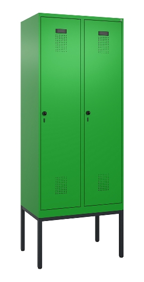 C+P Spind Evolo PLUS 0490307-40 mit Gestell 4 Abt.je 300mm Drehriegel (HxBxT) 2120x1200x815mm 0010/0010