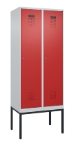 C+P Spind Evolo PLUS 0490307-22 mit Gestell 2 Abt.je 400mm Zylinder (HxBxT) 2120x800x815mm 7035/3000