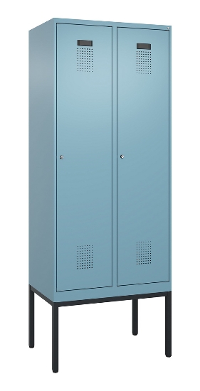 C+P Spind Evolo PLUS 0490307-40 mit Gestell 4 Abt.je 300mm Drehriegel (HxBxT) 2120x1200x815mm 0010/0010