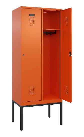 C+P Spind Evolo PLUS 0490307-40 mit Gestell 4 Abt.je 300mm Drehriegel (HxBxT) 2120x1200x815mm 0010/0010