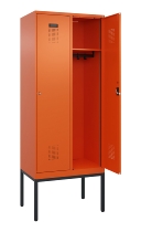C+P Spind Evolo PLUS 0490307-40 mit Gestell 4 Abt.je 300mm Drehriegel (HxBxT) 2120x1200x815mm 0010/0010