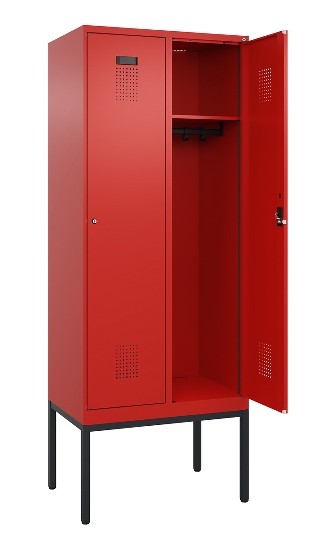 C+P Spind Evolo PLUS 0490307-40 mit Gestell 4 Abt.je 300mm Drehriegel (HxBxT) 2120x1200x815mm 0010/0010
