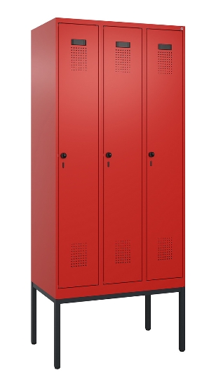 C+P Spind Evolo PLUS 0490307-40 mit Gestell 4 Abt.je 300mm Drehriegel (HxBxT) 2120x1200x815mm 0010/0010