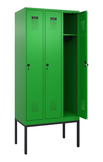 C+P Spind Evolo PLUS 0490307-40 mit Gestell 4 Abt.je 300mm Drehriegel (HxBxT) 2120x1200x815mm 0010/0010