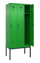 C+P Spind Evolo PLUS 0490307-30 mit Gestell 3 Abt.je 300mm Drehriegel (HxBxT) 2120x900x815mm 6037/6037