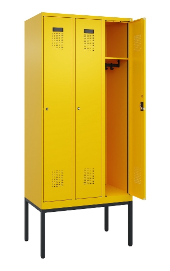 C+P Spind Evolo PLUS 0490307-40 mit Gestell 4 Abt.je 300mm Drehriegel (HxBxT) 2120x1200x815mm 0010/0010