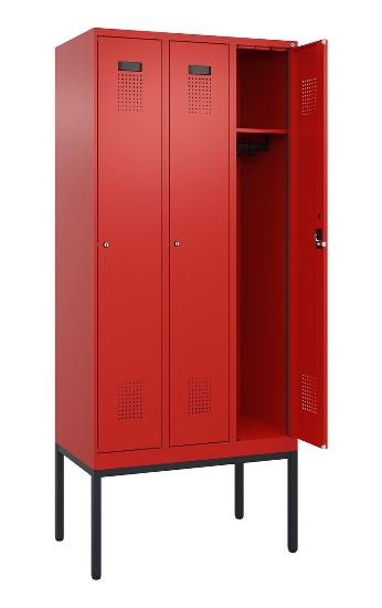 C+P Spind Evolo PLUS 0490307-40 mit Gestell 4 Abt.je 300mm Drehriegel (HxBxT) 2120x1200x815mm 0010/0010