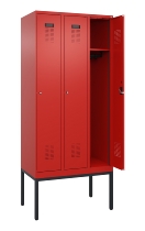 C+P Spind Evolo PLUS 0490307-40 mit Gestell 4 Abt.je 300mm Drehriegel (HxBxT) 2120x1200x815mm 0010/0010