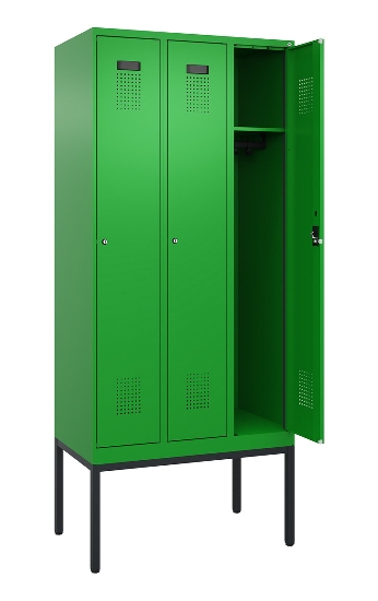 C+P Spind Evolo PLUS 0490307-40 mit Gestell 4 Abt.je 300mm Drehriegel (HxBxT) 2120x1200x815mm 0010/0010