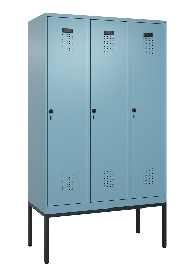 C+P Spind Evolo PLUS 0490307-40 mit Gestell 4 Abt.je 300mm Drehriegel (HxBxT) 2120x1200x815mm 0010/0010