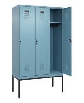 C+P Spind Evolo PLUS 0490307-40 mit Gestell 4 Abt.je 300mm Drehriegel (HxBxT) 2120x1200x815mm 0010/0010