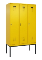 C+P Spind Evolo PLUS 0490307-40 mit Gestell 4 Abt.je 300mm Drehriegel (HxBxT) 2120x1200x815mm 0010/0010