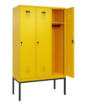 C+P Spind Evolo PLUS 0490307-40 mit Gestell 4 Abt.je 300mm Drehriegel (HxBxT) 2120x1200x815mm 0010/0010