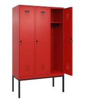 C+P Spind Evolo PLUS 0490307-40 mit Gestell 4 Abt.je 300mm Drehriegel (HxBxT) 2120x1200x815mm 0010/0010