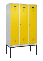 C+P Spind Evolo PLUS 0490307-32 mit Gestell 3 Abt.je 400mm Zylinder (HxBxT) 2120x1200x815mm 7035/1023