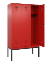 C+P Spind Evolo PLUS 0490307-40 mit Gestell 4 Abt.je 300mm Drehriegel (HxBxT) 2120x1200x815mm 0010/0010