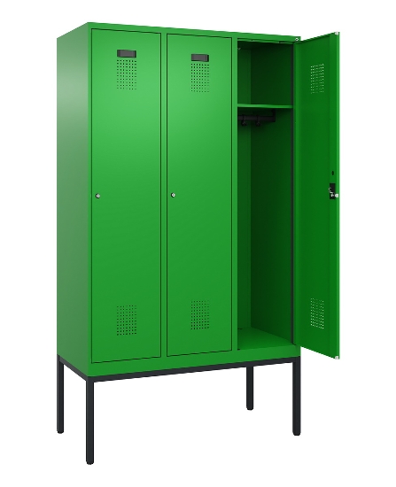 C+P Spind Evolo PLUS 0490307-40 mit Gestell 4 Abt.je 300mm Drehriegel (HxBxT) 2120x1200x815mm 0010/0010