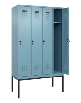 C+P Spind Evolo PLUS 0490307-40 mit Gestell 4 Abt.je 300mm Drehriegel (HxBxT) 2120x1200x815mm 0010/0010
